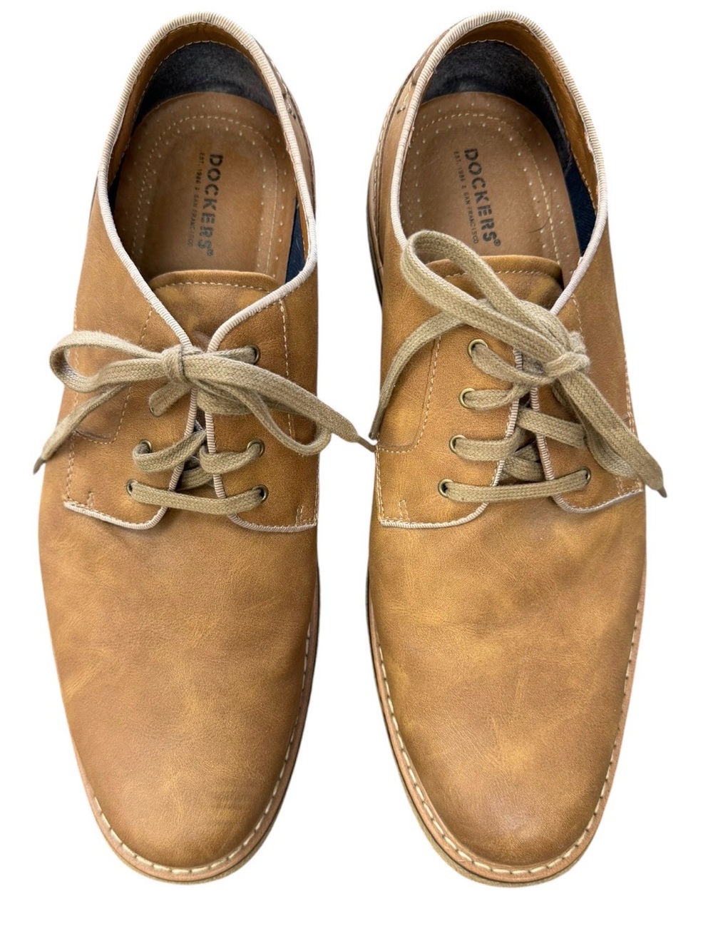 Dockers Men’s Tan Lace-Up Derby Shoes